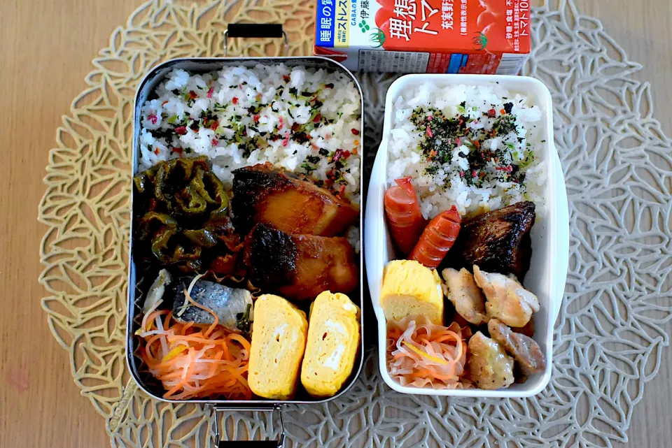 Snapdishの料理写真:お弁当『ブリの味噌漬け』|dra-kichiさん