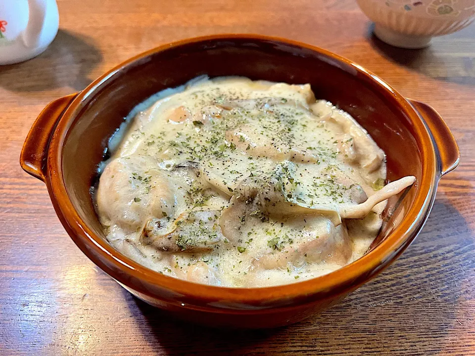 鶏ときのこのクリーム煮|ちろるろさん