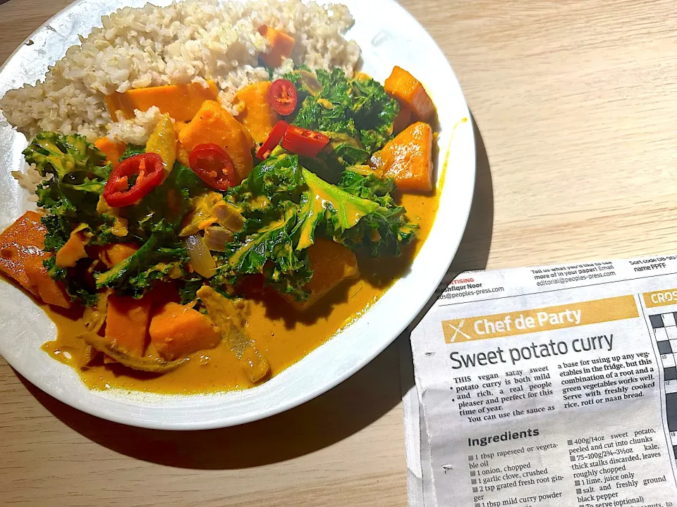 Sweet potato curry (Morning Star’s Chef de Party recipe)|Nick Hiderさん