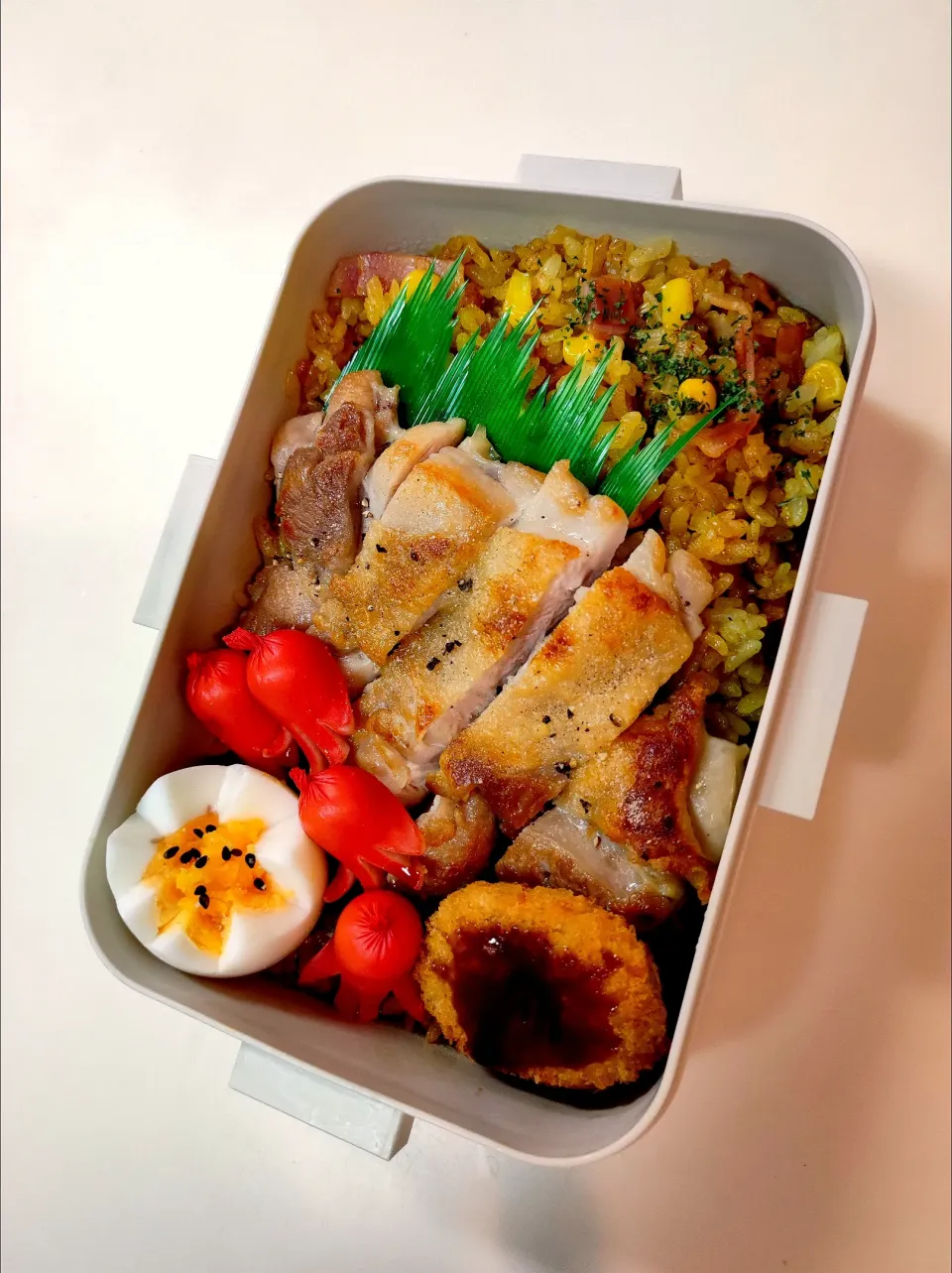 Snapdishの料理写真:男子高生弁当|ぽぽちゃんさん