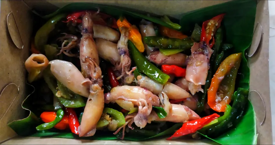 oseng cumi asin cabe hijau|sarahさん