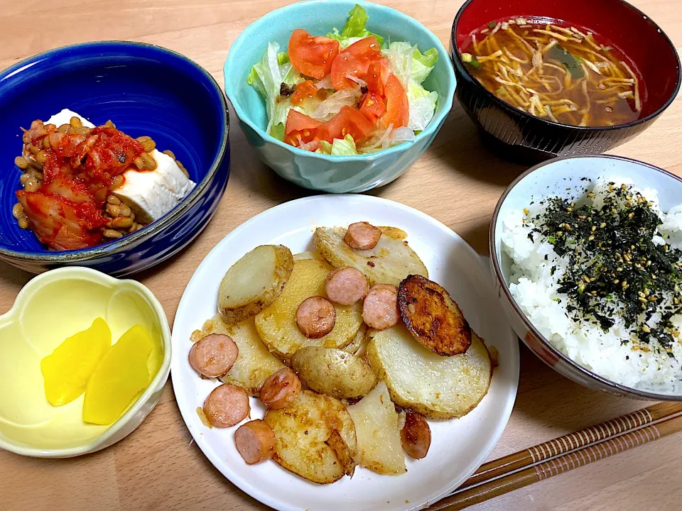 ジャーマンポテト定食🍚|かおちゃんさん