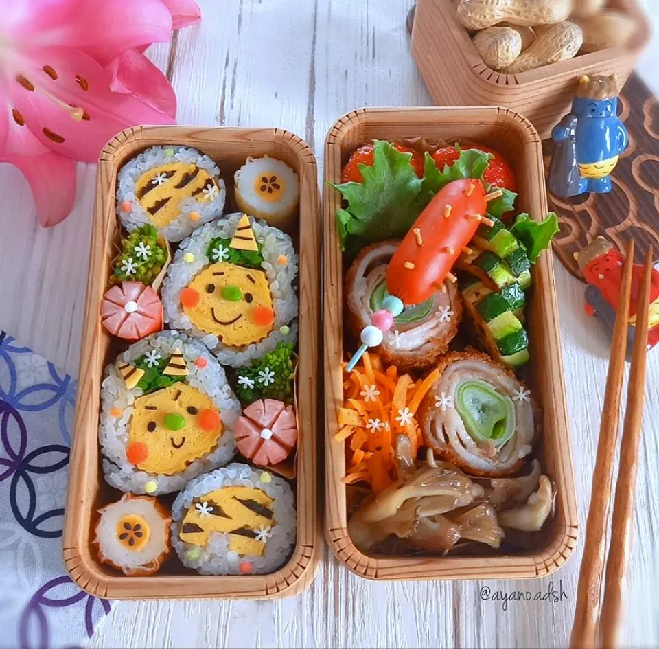 鬼さん&鬼パンツのたまご海苔巻き弁当
🌱節分弁当🌱|ayano.adshさん