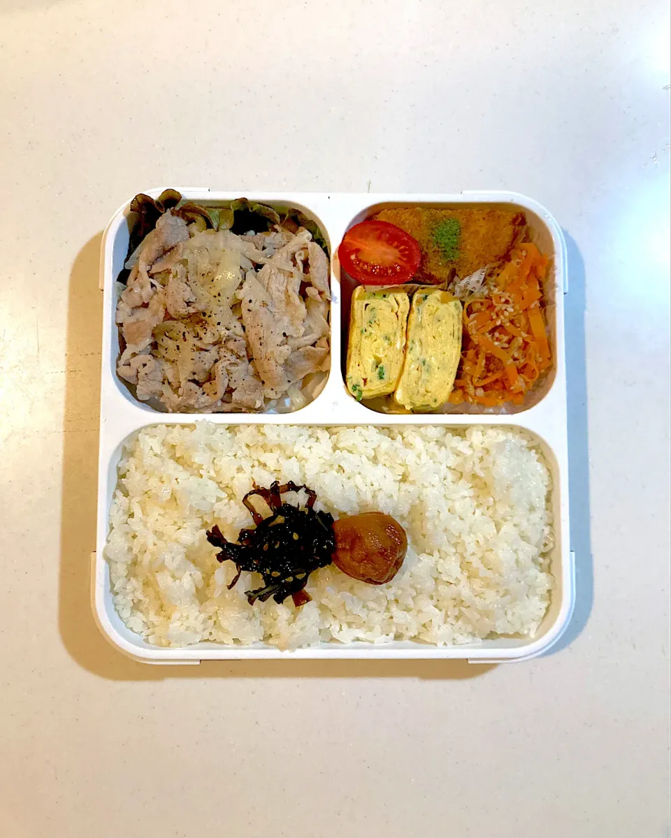 1/31 ◎豚肉と玉ねぎのレモンソテー弁当|Yama○°さん