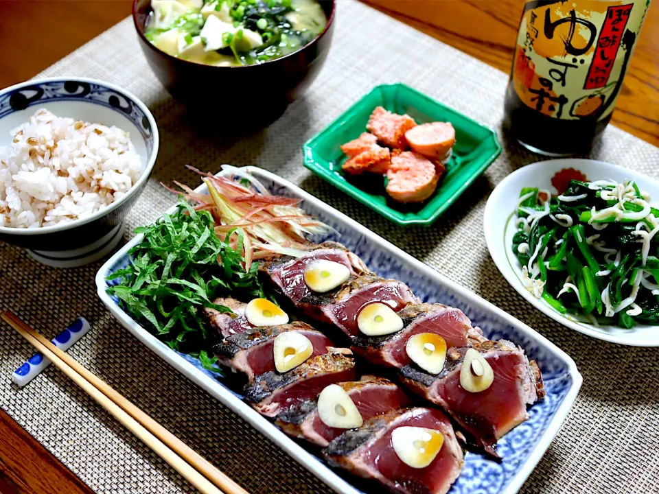 鰹のたたき定食|かおるさん