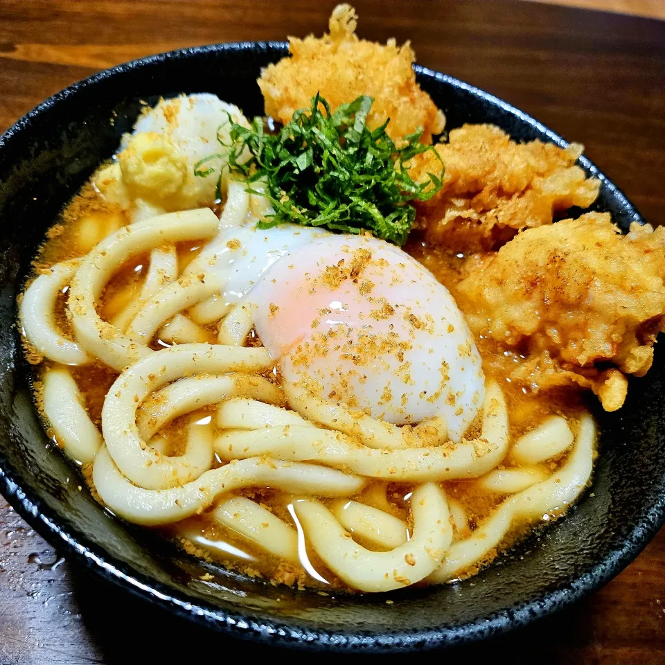 胡麻かけうどん(とり天)|にきじろうさん