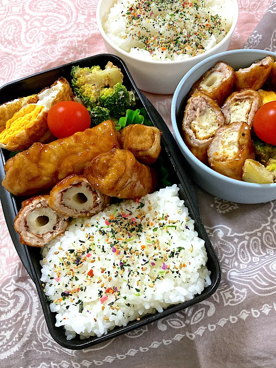 チクワと厚揚げの肉巻き弁当|SaDaさん