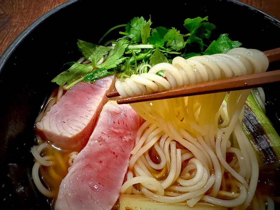 ねぎま温めん|半田手延べそうめんの店 阿波や壱兆さん