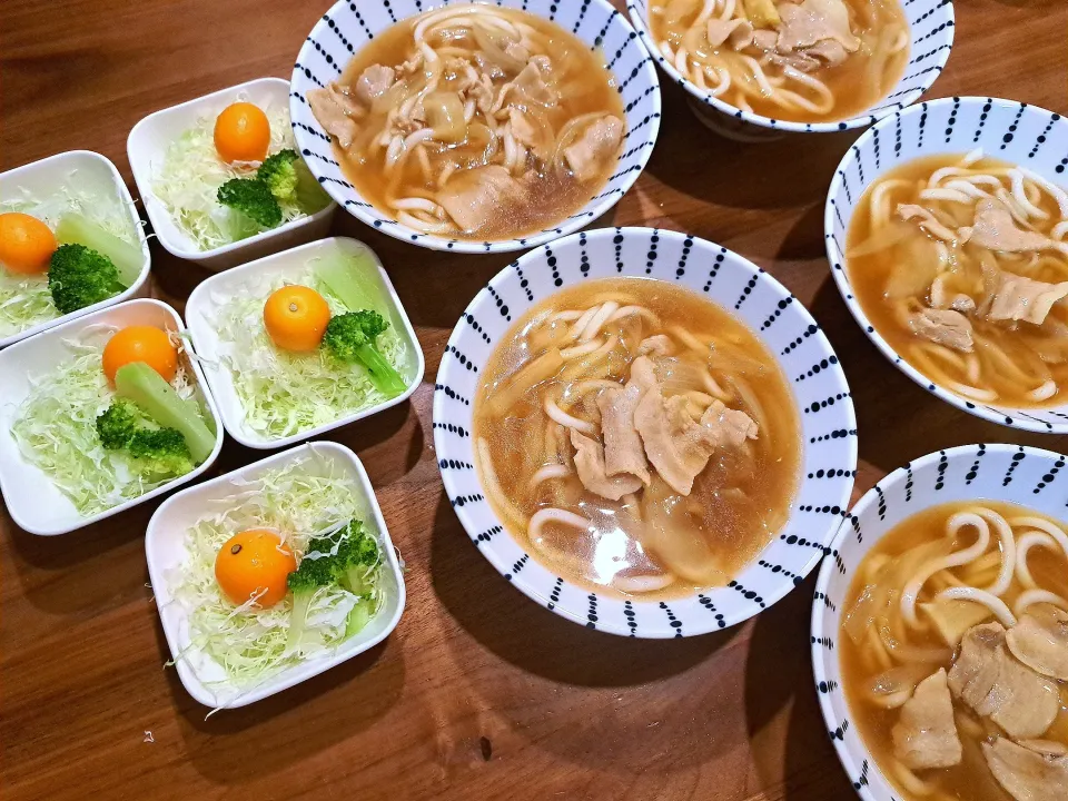 カレーうどん　千キャベサラダの金柑のせ|m aさん