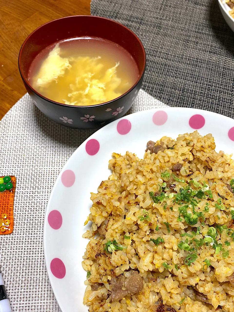 プルコギ炒飯、たまごスープ|kaaaaaさん