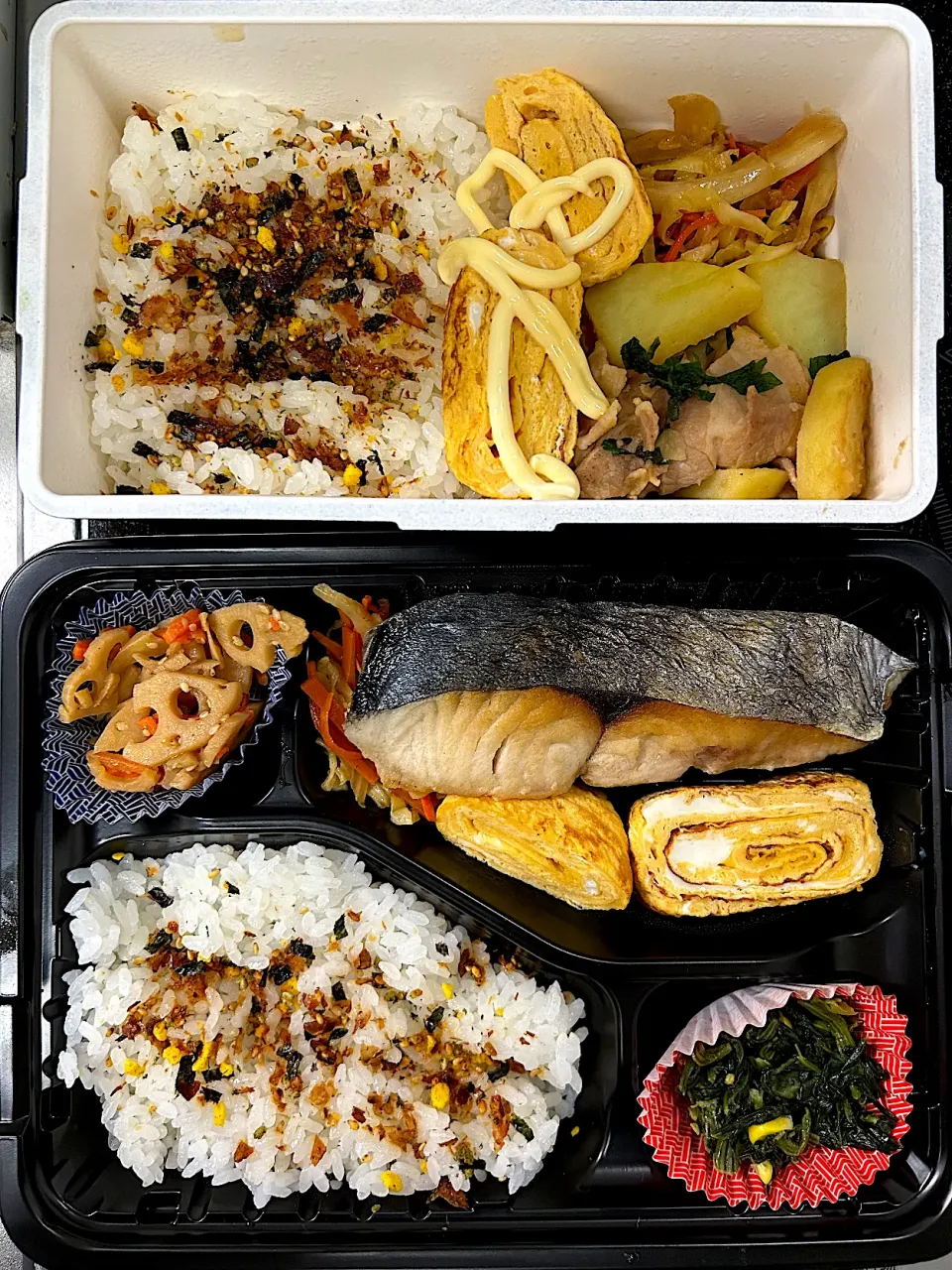 さわら焼き弁当🍱豚肉とジャガイモと大葉のさっぱり焼き弁当🍱|きっきー🥰さん