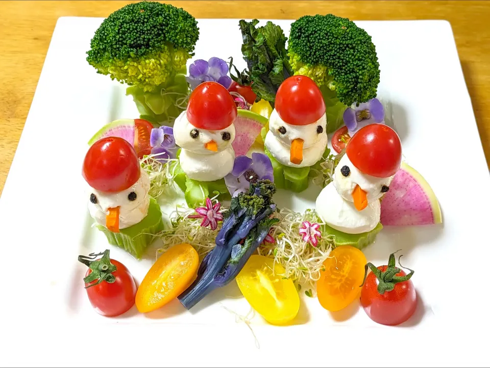 雪だるま⛄のサラダ|foodanalystＭＩＫＩさん