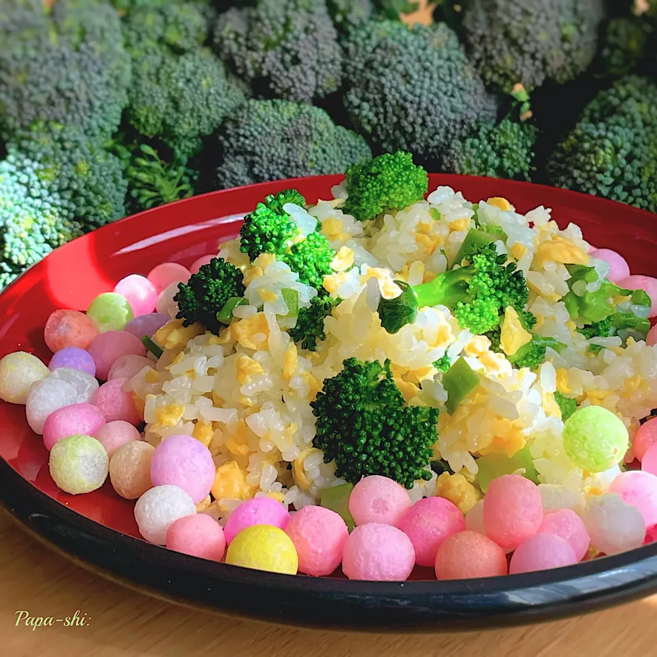 ぱっと見はアッチさんの料理 "菜の花ごはん"だけど…実はブロッコリー🥦ごはんです|パパ氏さん