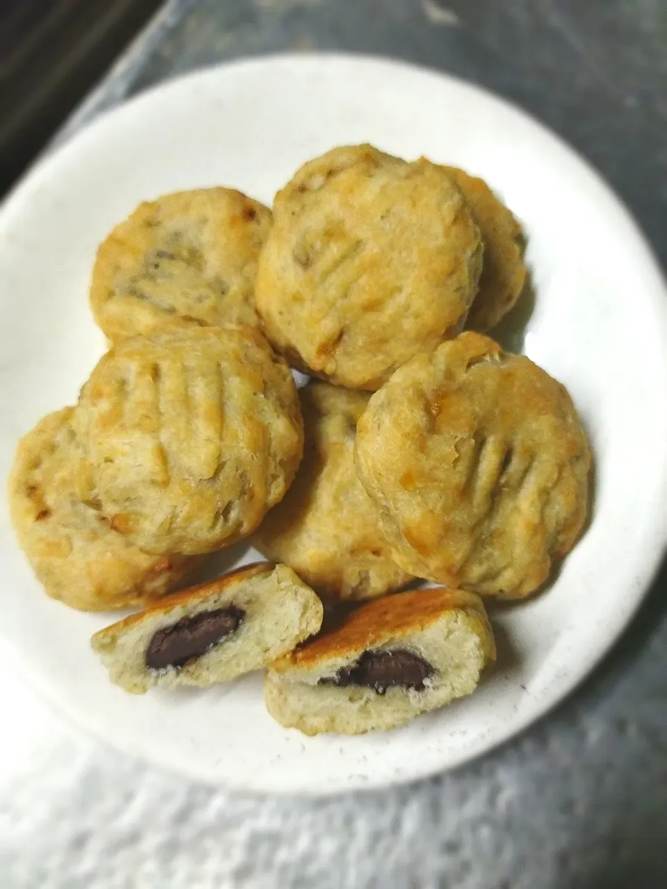 チョコバナナクッキー🍪
３分クッキングに゙大好きなムラヨシマサユキ先生が初登場⁉
さっそく作ってみました|みみねこさん