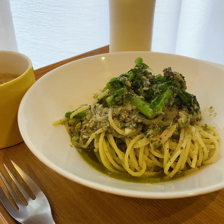 菜の花とオイルサーディンのパスタ|pontalさん