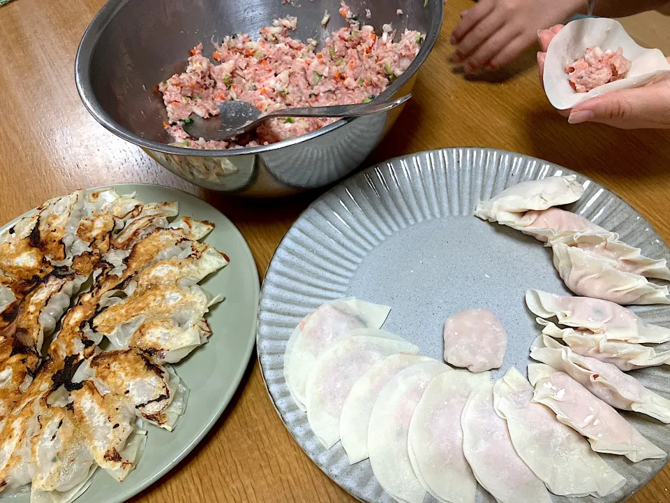 ＊子どもたちと餃子作り🥟大豆ミート入り冬野菜餃子🥟＊|＊抹茶＊さん