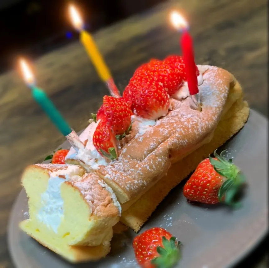 Snapdishの料理写真:カルピスクリームの生パウンドケーキ|とまと🍅さん