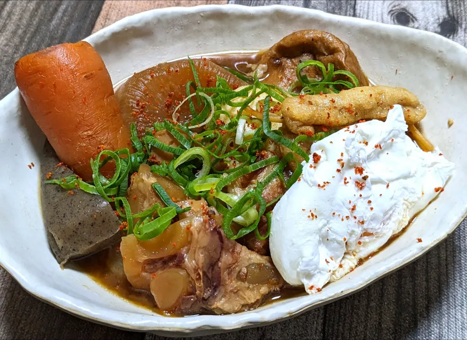 ひとみんΨ(*´∀｀)Ψさんの料理 ひろりんの料理 練り物たっぷり🍢赤味噌おでん✨|ひとみんΨ(*´∀｀)Ψさん