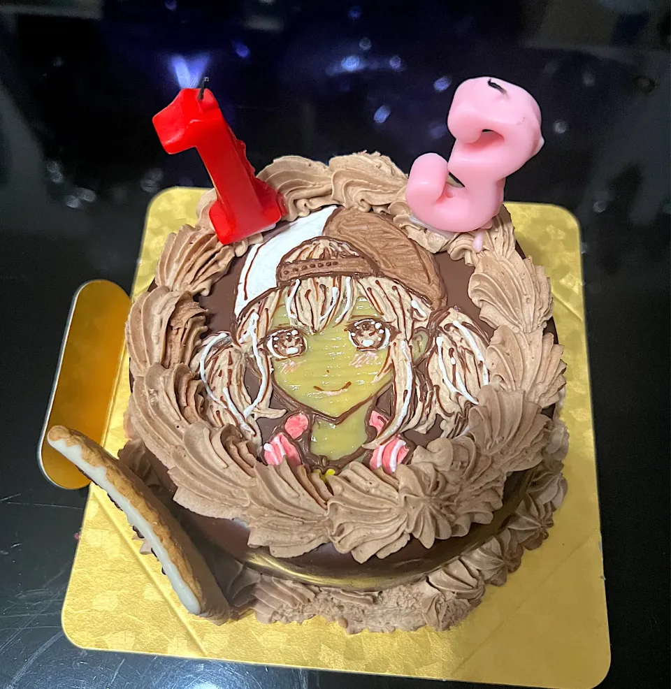 【お誕生日ケーキ】推しキャラのケーキ|まひるさん