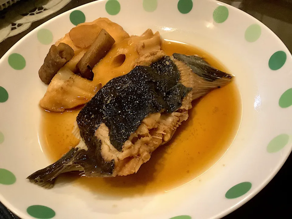 カレイの煮付け🐟😋|アライさんさん