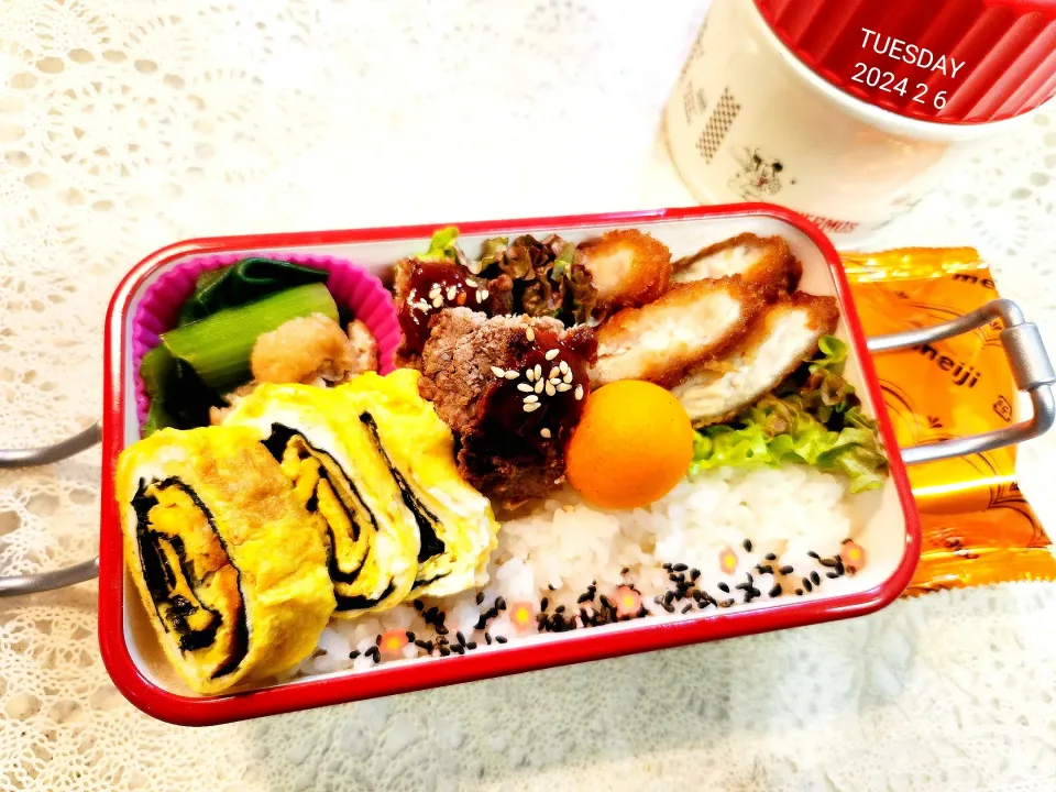 JK弁当１５０～末っ子作ハンバーグ弁当|かのりさん