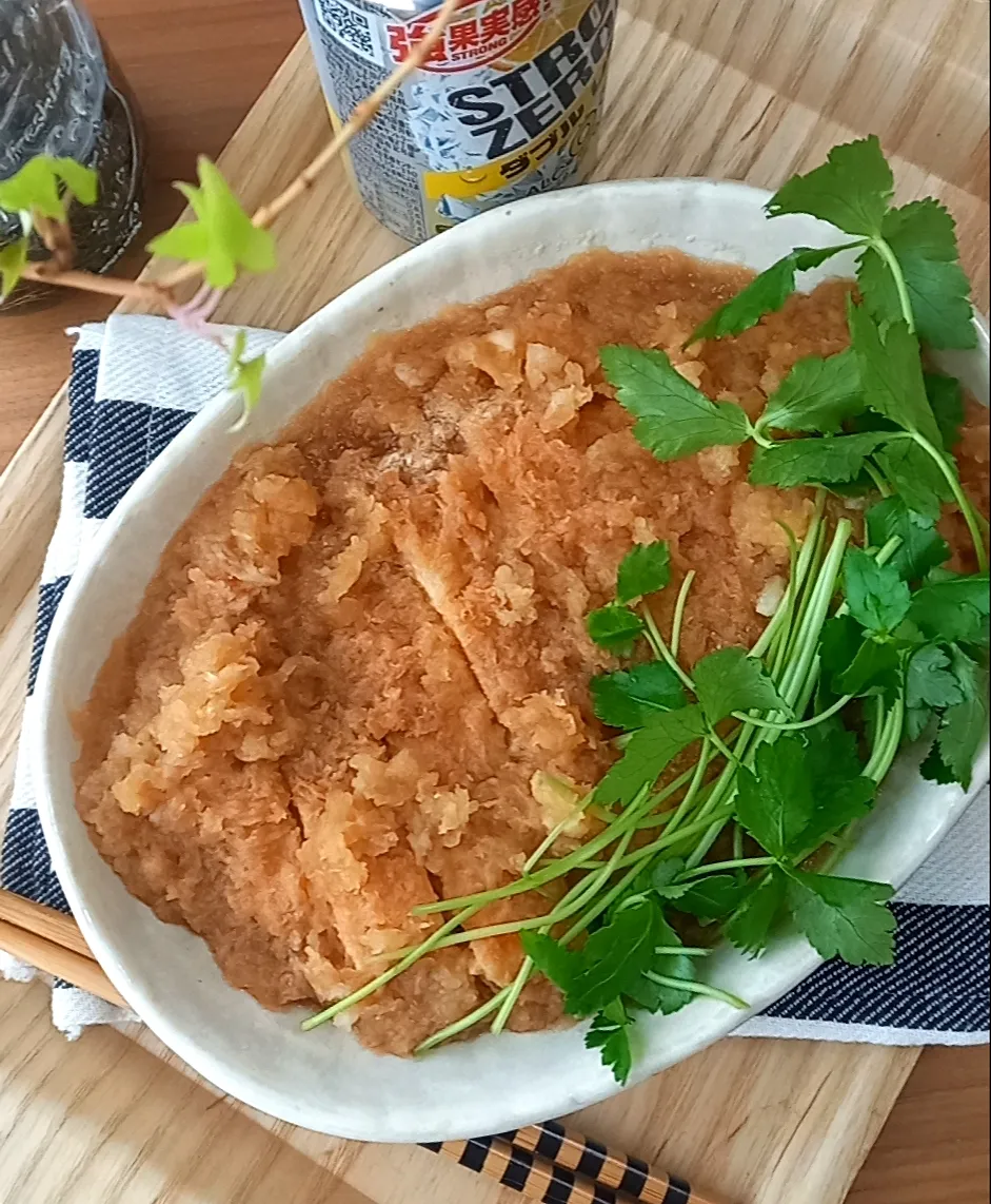 ﾁｷﾝｶﾂのみぞれ煮|まりおさん