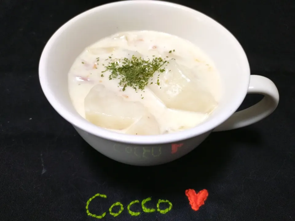 カブとベーコンのポタージュ✨|cocco+さん