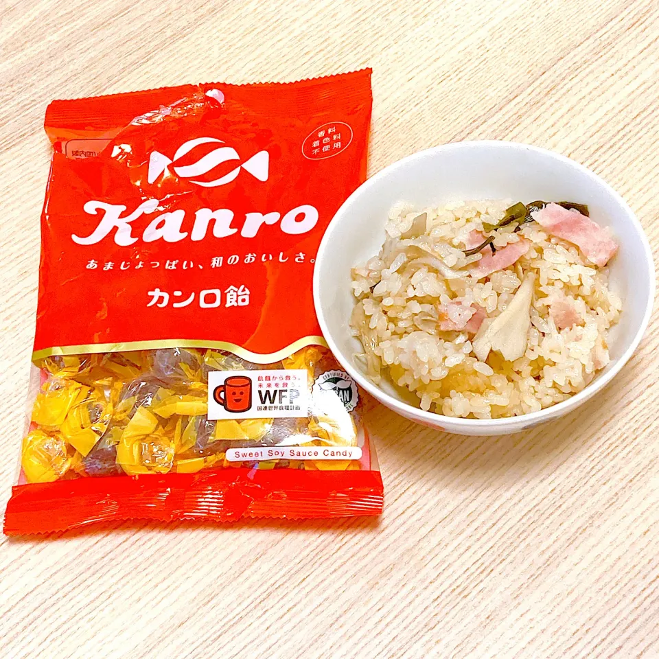 ベーコンと舞茸の炊き込みご飯|ののののさん