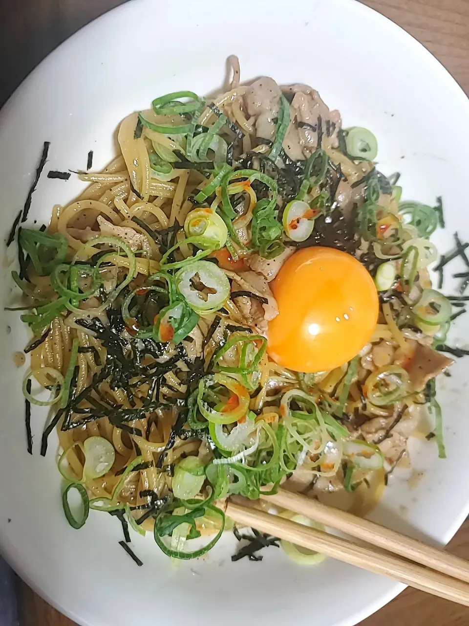 油パスタ2日目|つばくろさん