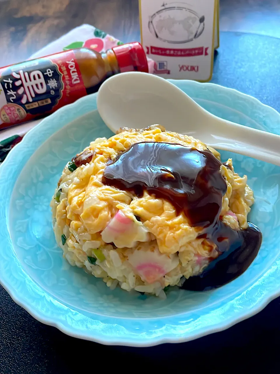 黒たれ卵炒飯|とんちんさん