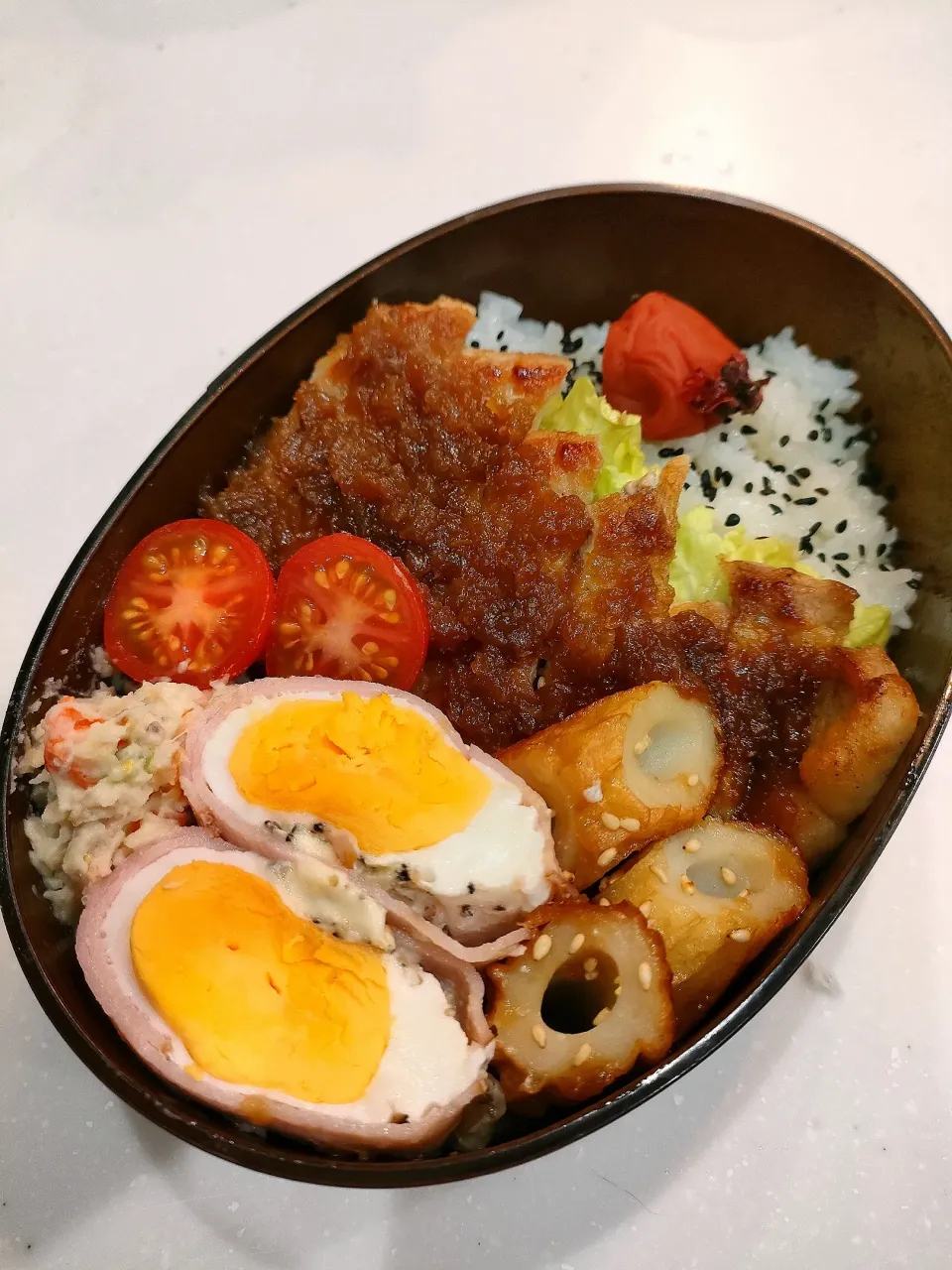 Snapdishの料理写真:トンテキ弁当|ルルさん