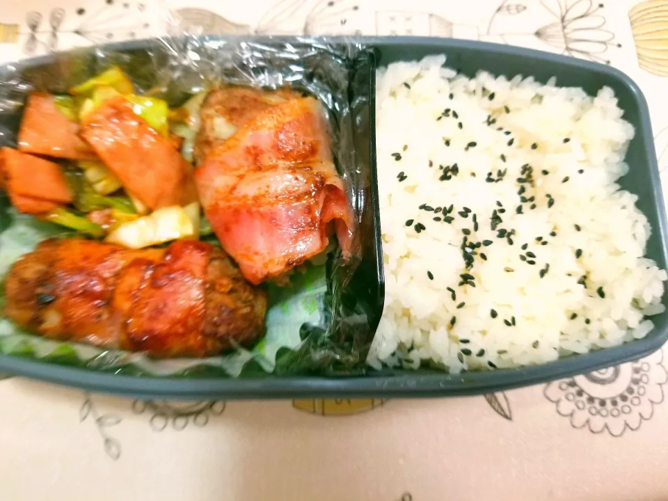 Snapdishの料理写真:ハンバーグ弁当|shinさん