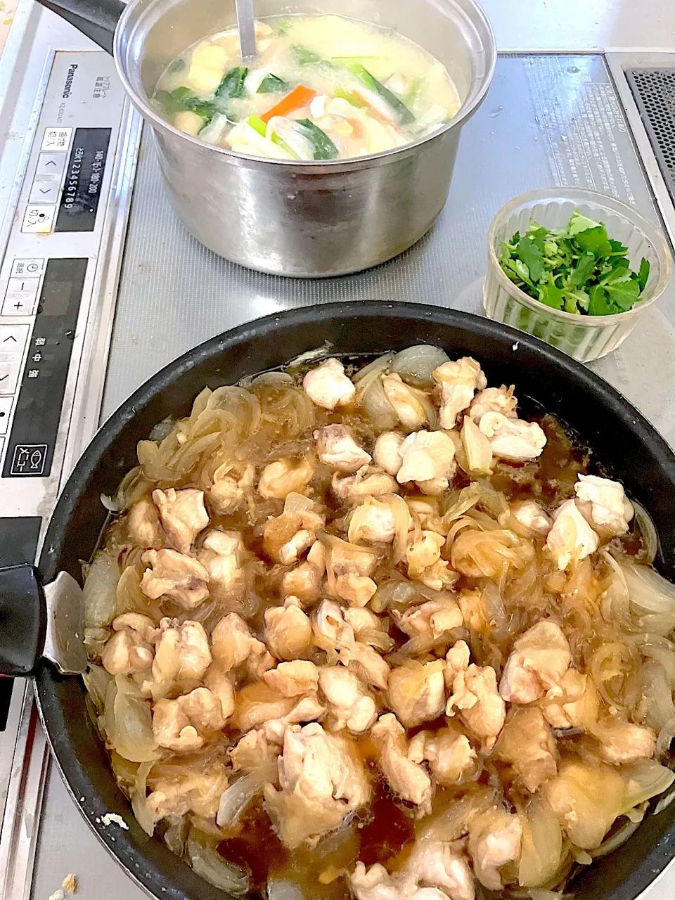 親子丼　下準備|ふみぃさん