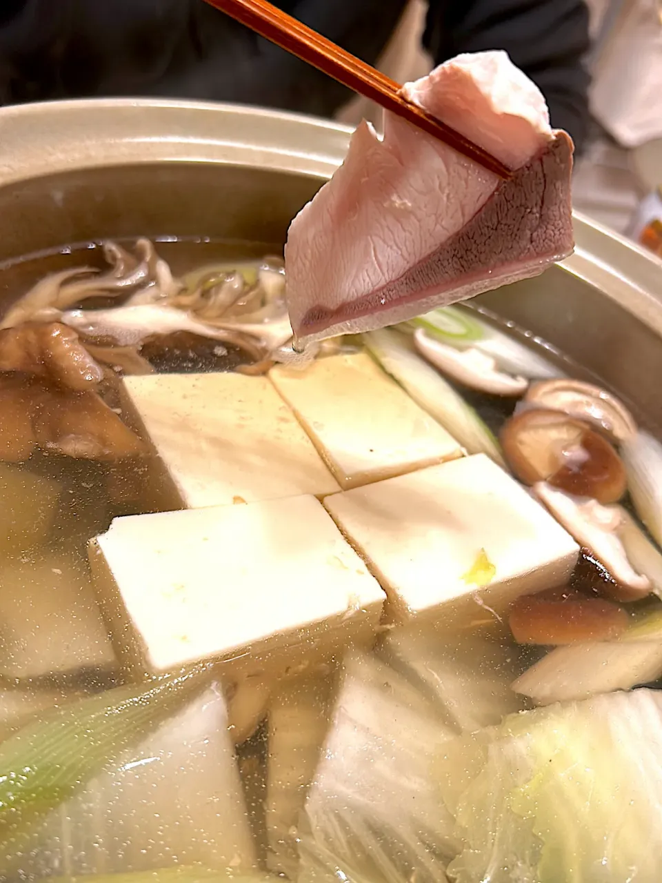 仕事復帰の夜　夫の湯豆腐　鰤しゃぶ|amiさん