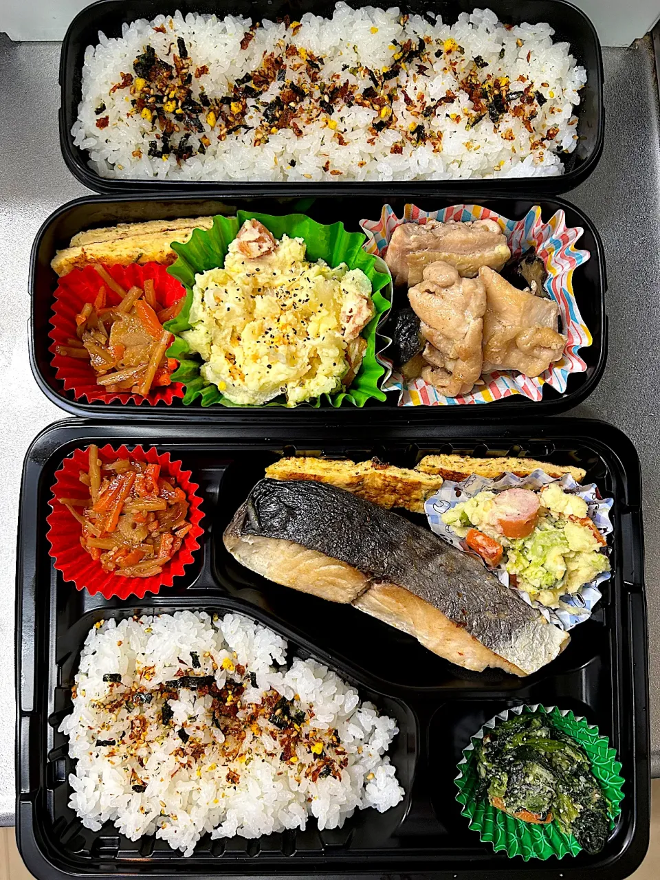 さわら弁当🍱鶏と茄子のテリマヨ弁当🍱|きっきー🥰さん