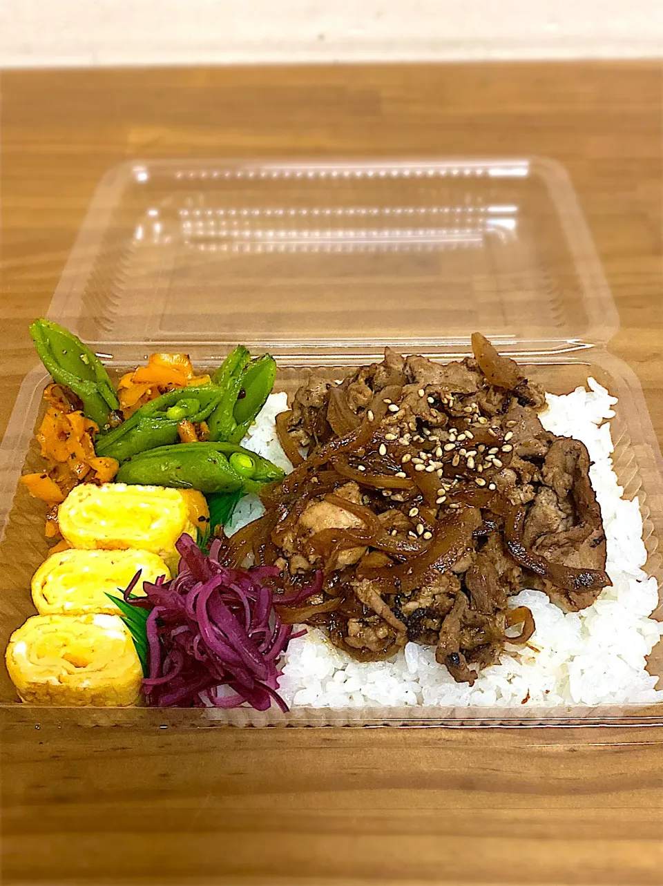 旦那弁当 豚のしょうが焼き丼|mnkさん