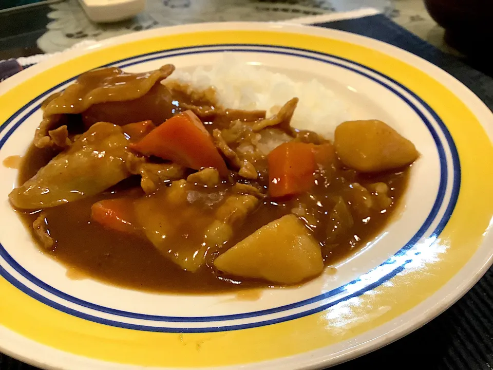 豚肉のカレーライス🍛😋|アライさんさん