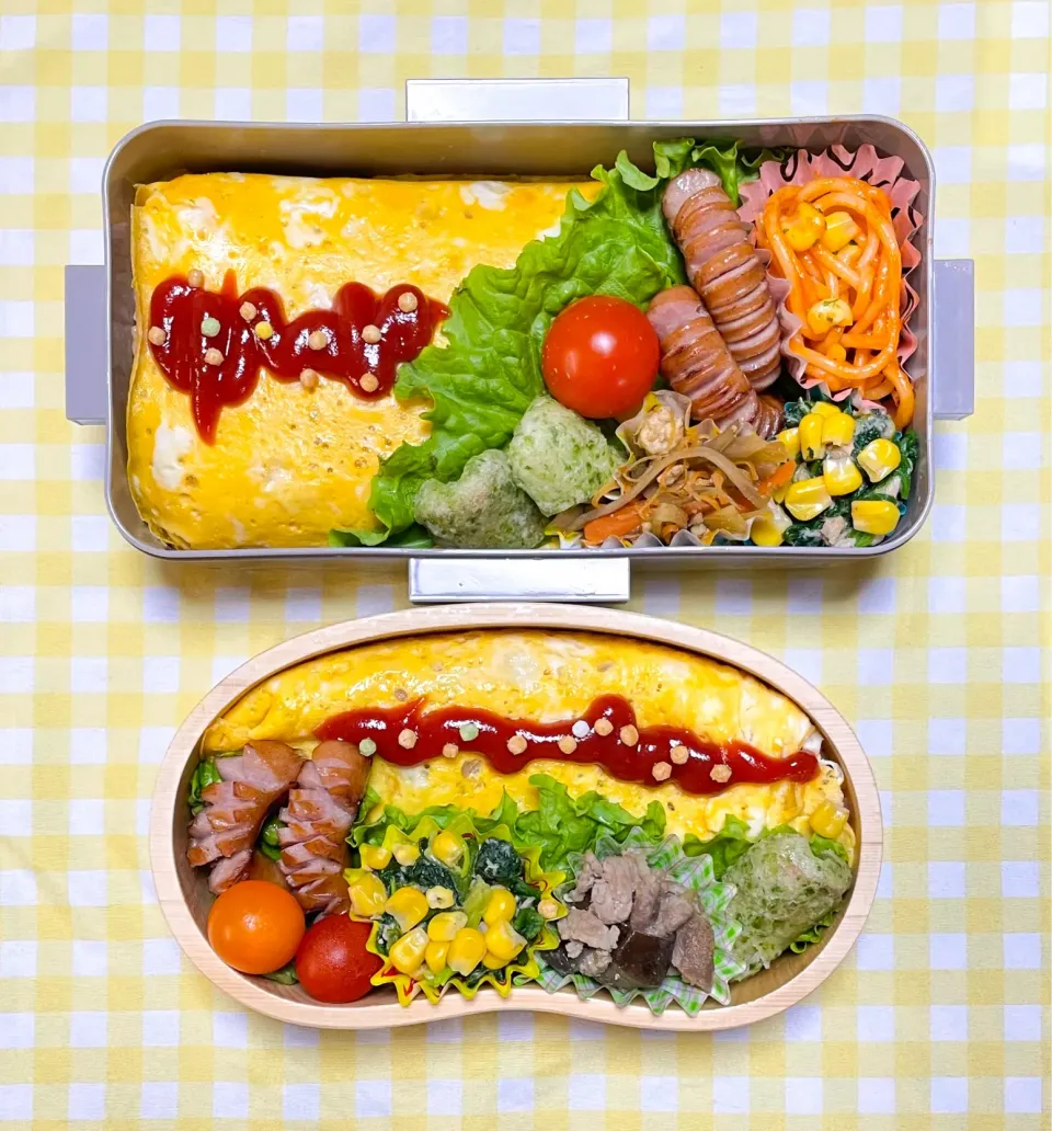 Snapdishの料理写真:オムライス弁当|さくらんぼさん