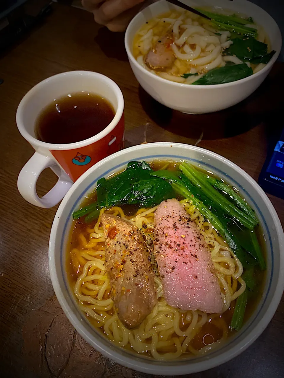 Snapdishの料理写真:醤油ラーメンとうどん|ch＊K*∀o(^^*)♪さん