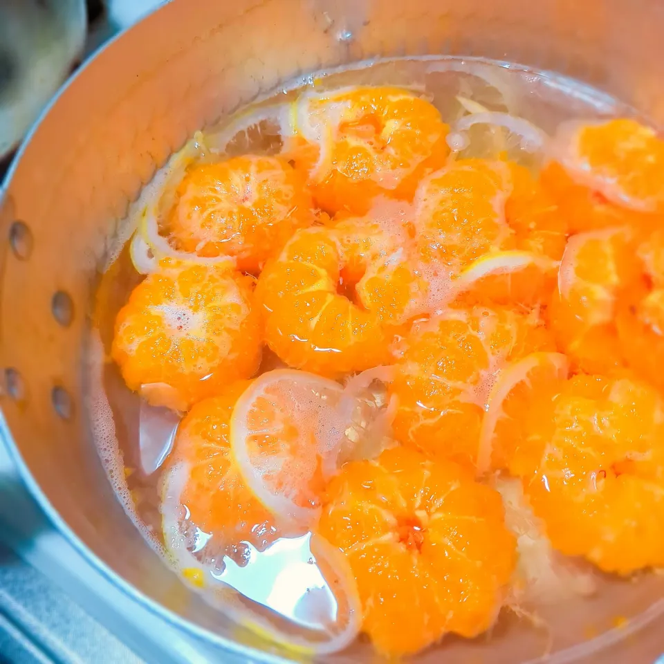 お庭産のみかんのシロップ煮  🍊🍊🍊⸒⸒|砂糖味屋キッチンさん