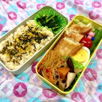 Snapdishの料理写真:春巻き弁当|はらぺこ青虫さん