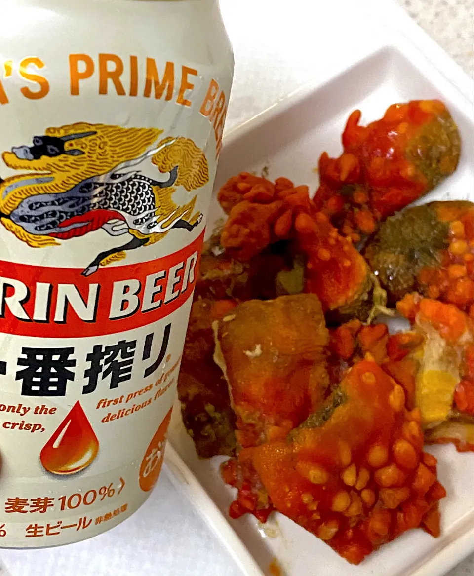 Snapdishの料理写真:ほやとビール|Chiharϋnさん