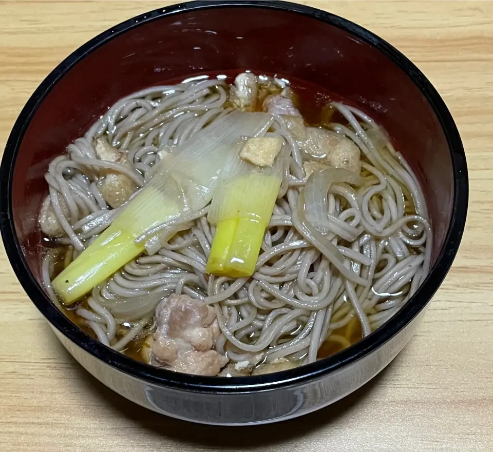 鶏煮込み蕎麦|料理好きなじいさまさん