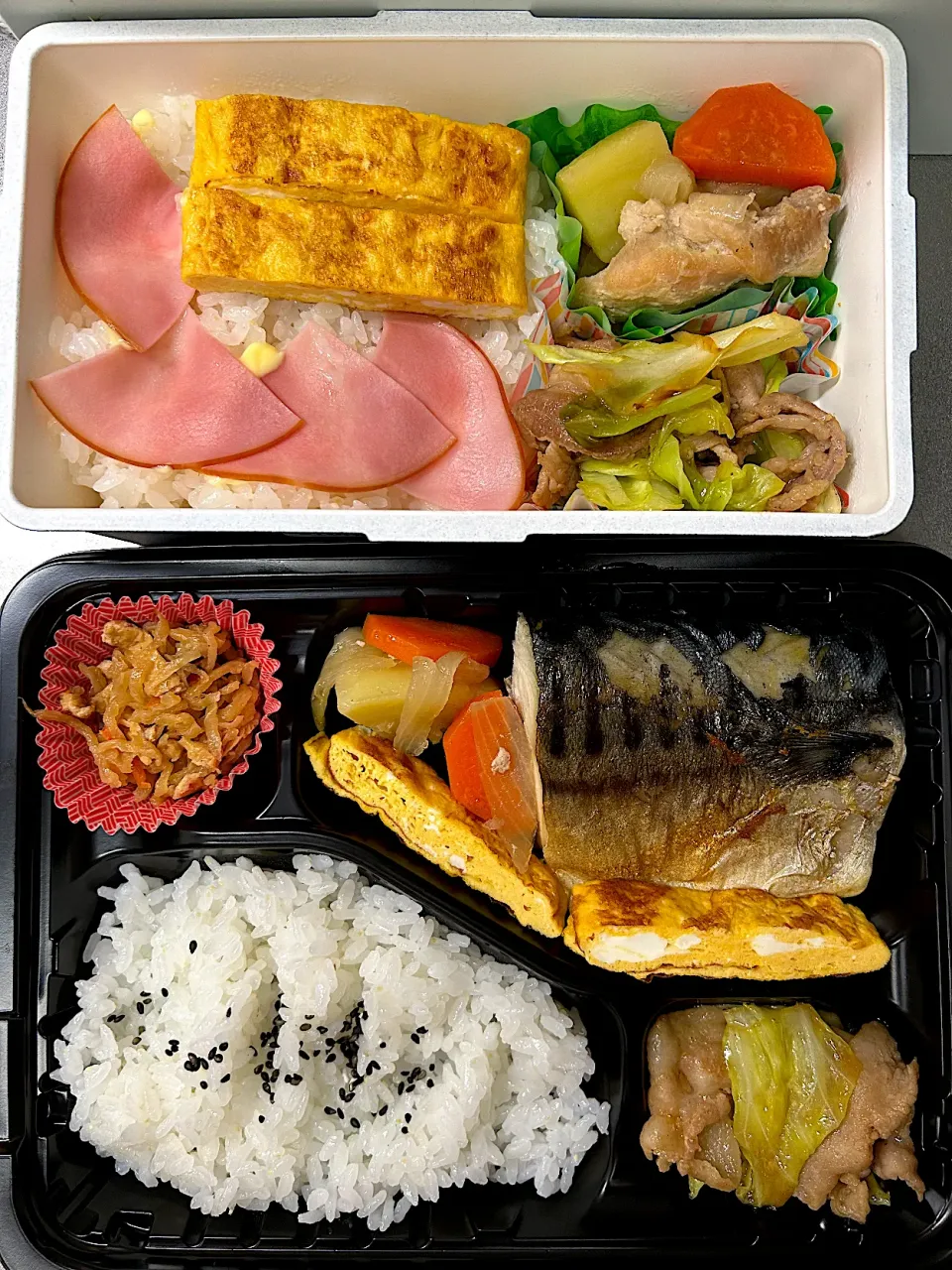 肉じゃが野菜炒め弁当🍱鯖の塩焼き弁当🍱|きっきー🥰さん