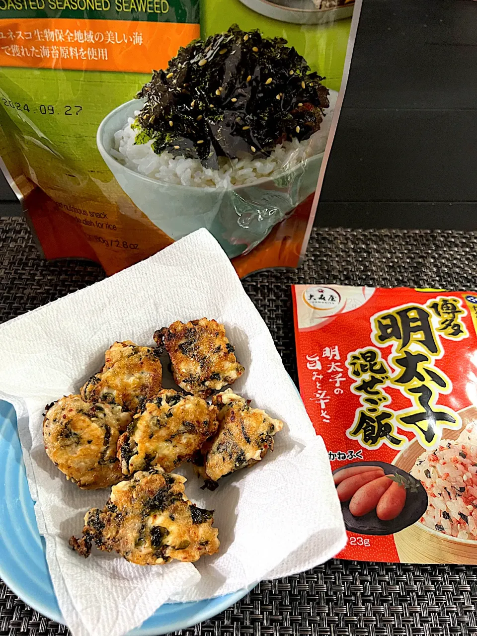 【今日の豆腐ナゲット】明太子混ぜご飯の素、海苔フレーク|まひるさん