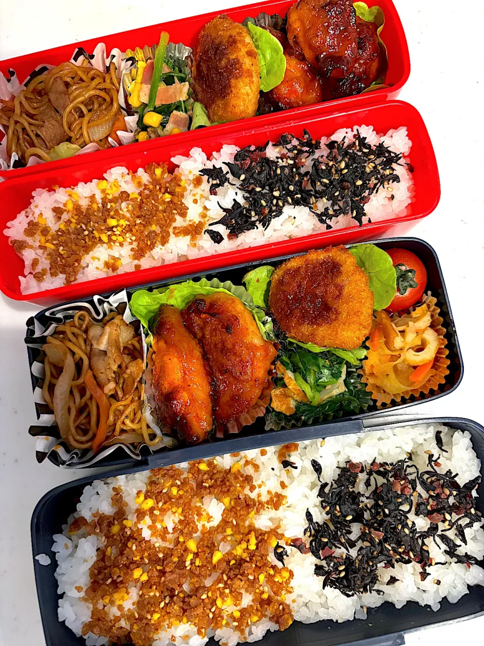 Snapdishの料理写真:今日のお弁当🍱ヤンニョムチキン弁当😋|Chikaーーさん