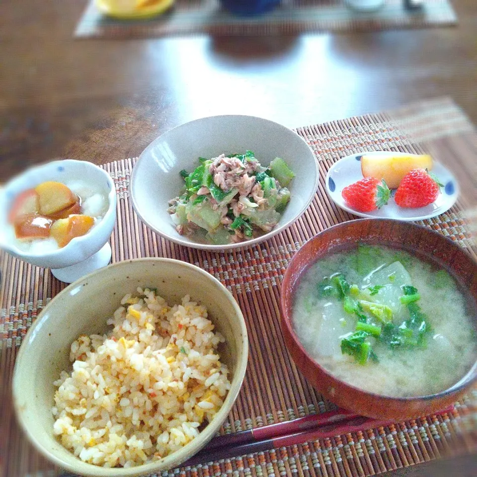 朝ごはん🌄！|まめころさん