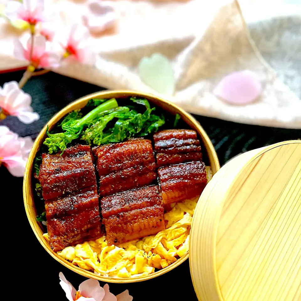 鰻と菜の花のお弁当|マーブルさん