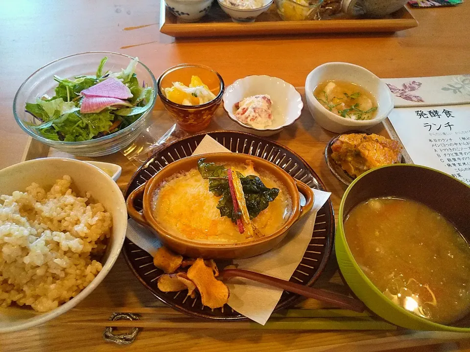 Snapdishの料理写真:発酵食ランチ 鱈の里芋グラタン❤️|さくらんぼさん