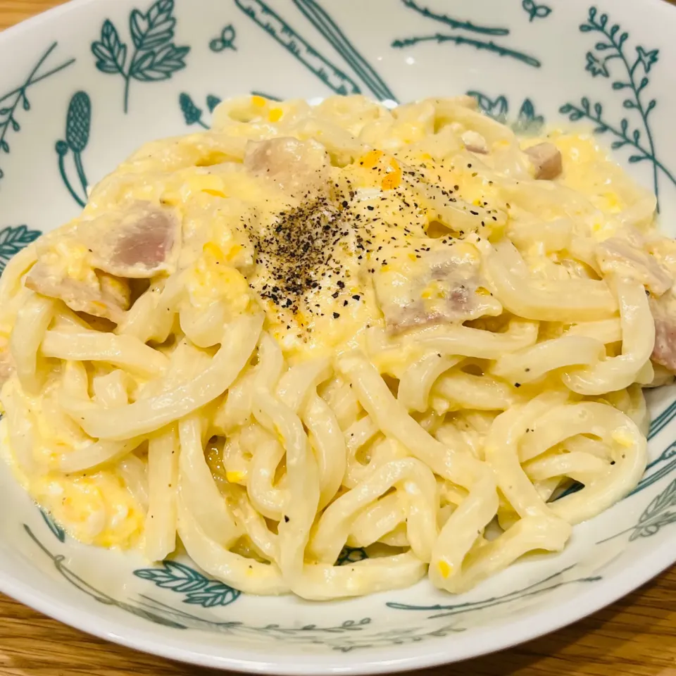 カルボナーラうどん|yuuukaさん